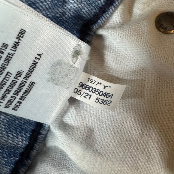 American Eagle Athletic Airflex Jeans Mens Blue Light Wash Straight Leg Sz 33x32 - Picture 7 of 10